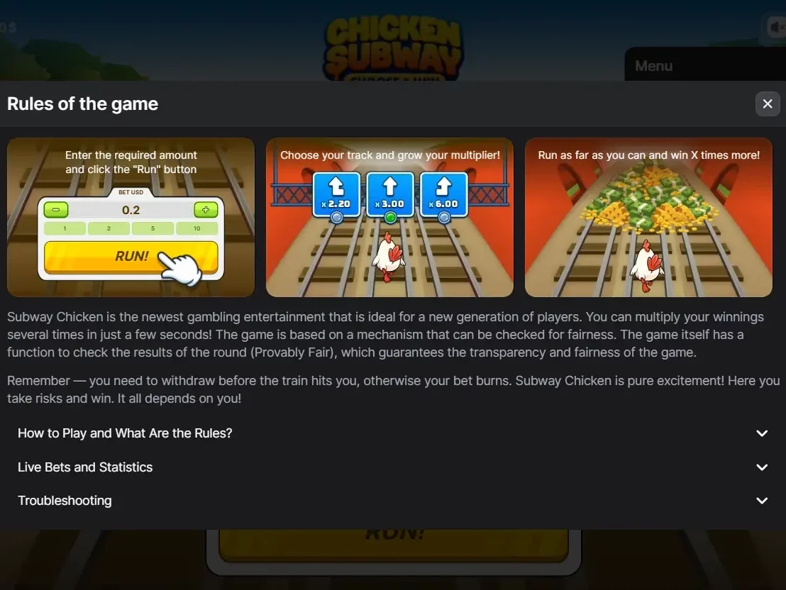 Game Contribution Rules for Crash and Instant Games